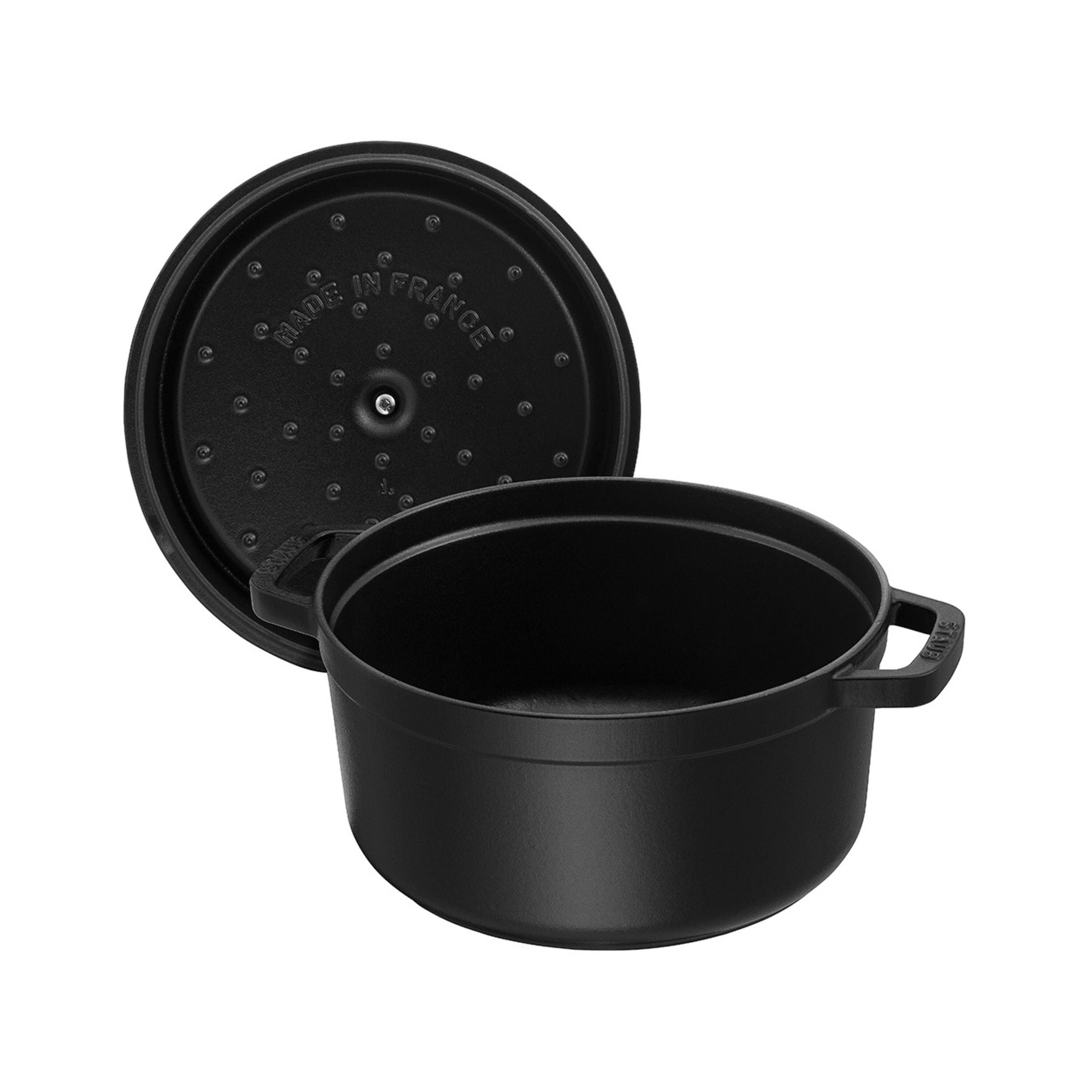 Staub La Cocotte 20cm ronde, noir, fonte | Leroy Merlin