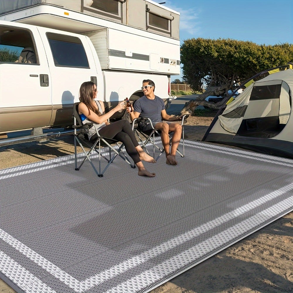 Tapis D'extérieur Pour Toutes Les Saisons,Texture Tissée,Idéal Pour Les Balcons,Terrasses,Camping-cars,Pique-niques Et Tapis Décoratifs,122x183cm - 5