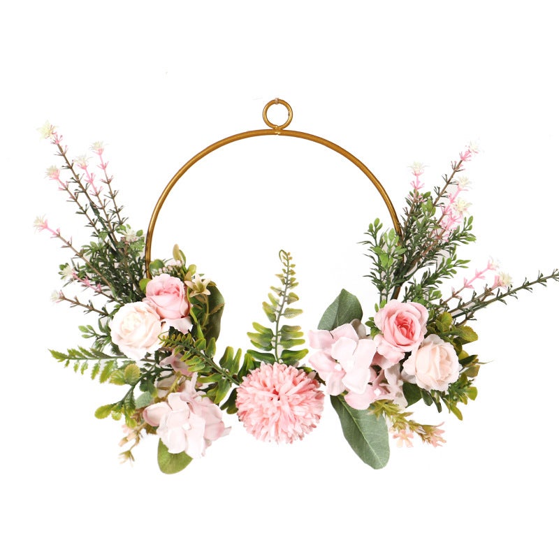 Couronne De Porte Nautique 18″ – Décor Mural Artisanal – Fait Main