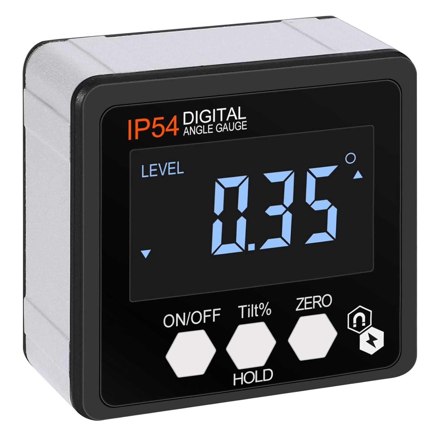 Inclinometr Cyfrowy Magnetyczny LCD Inclinometr Cyfrowy Przenośny Inclinometr Poziom z Podświetleniem IP54 Wodoodporny