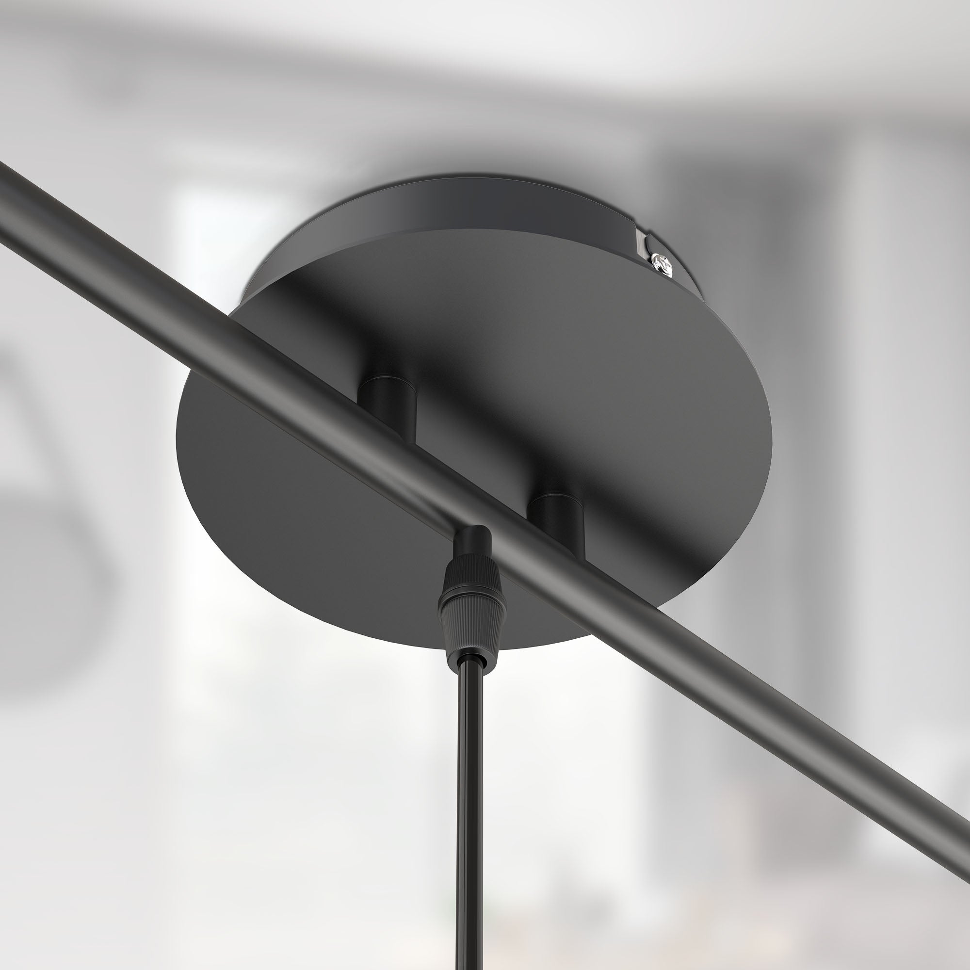 Suspension - lampes - métal noir - 3xE27 sans ampoules - IP20 - design moderne - B.K.Licht - 4