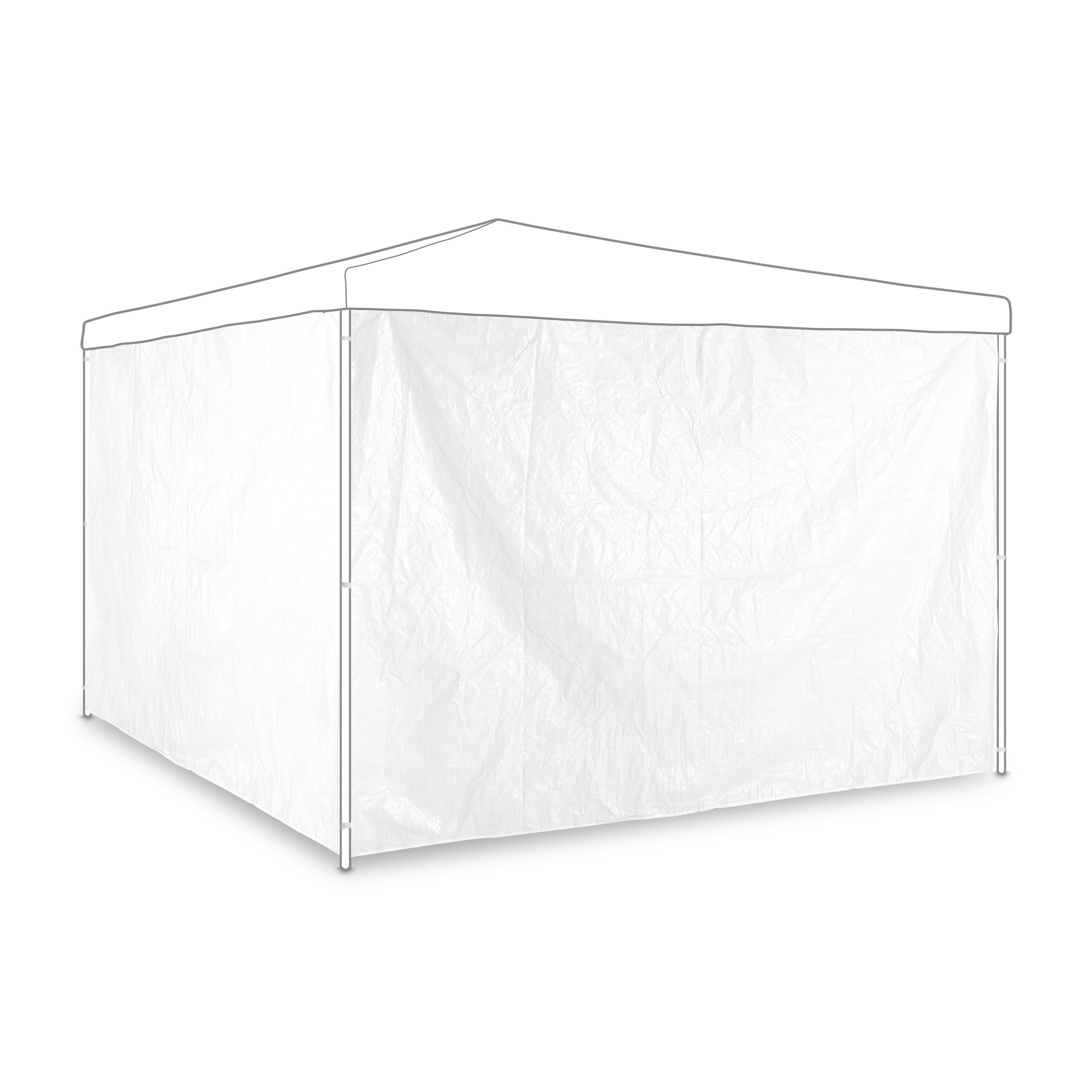 Lot De 2 Parois Latérales Pour Tonnelle 3x2 M - Imperméables, Sans Fenêtres - Fixation Par Scratch - 7