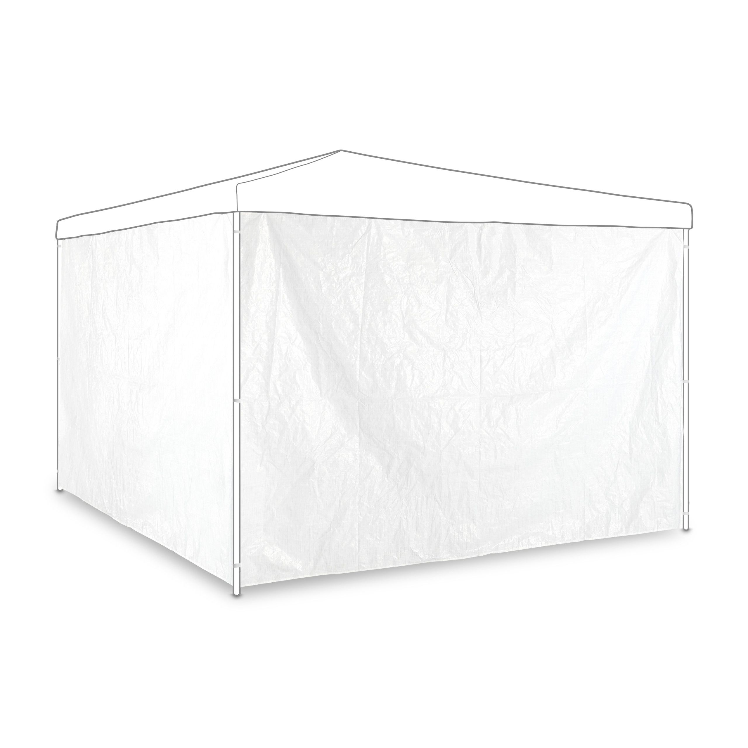 Relaxdays Tende Laterali Per Gazebo 2x3 M, Set 3, Pareti In Telo PE Impermeabile, Chiusure A Strappo Parasole Verde 88481561