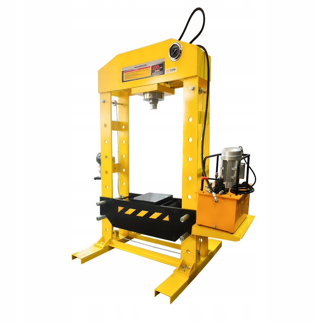 Warsztatowa Prasa Elektryczna Hydrauliczna 100 TON WP100E Spawana 400V