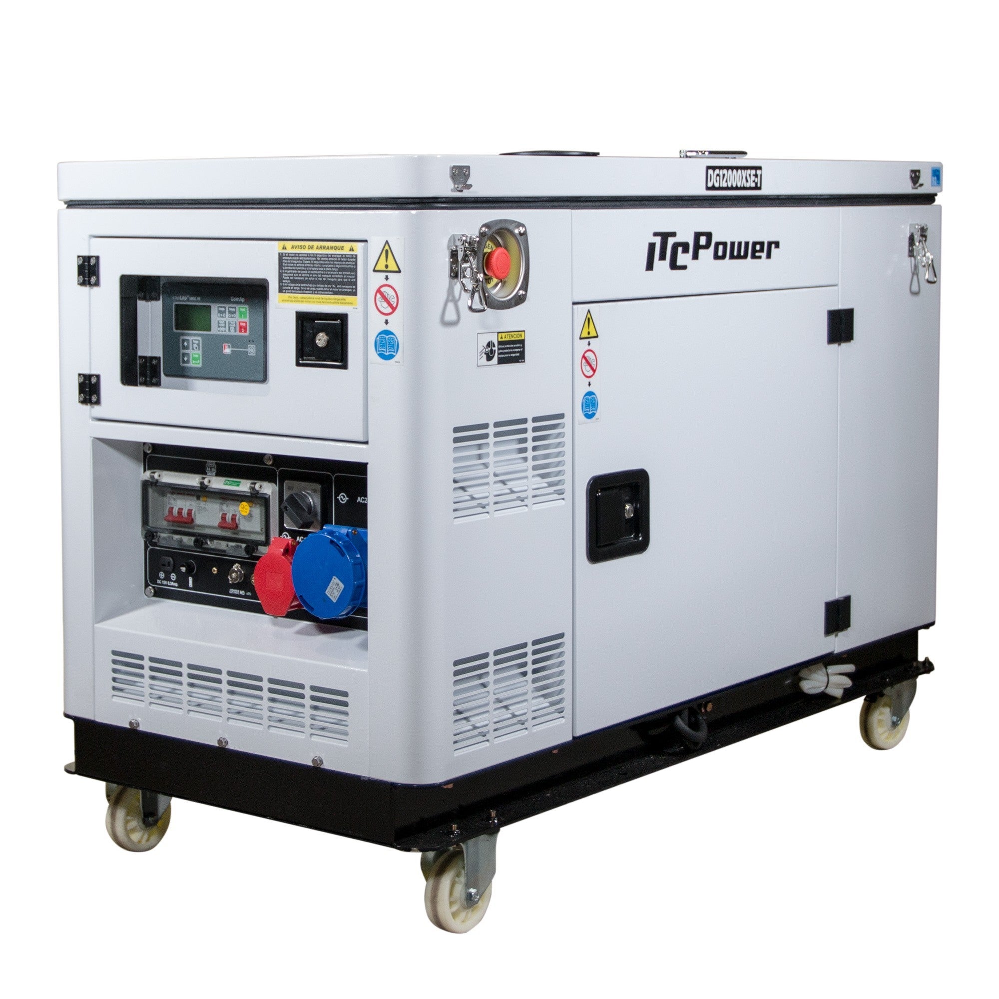 Itcpower  Dg12000xset Generador Eléctrico Diesel 10Kw/12,5Kva Full Power , Leroy Merlin