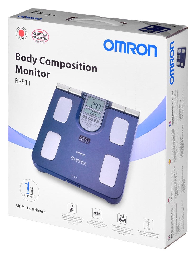 Omron BF511 Cuadrada Azul Báscula personal electrónica - 8