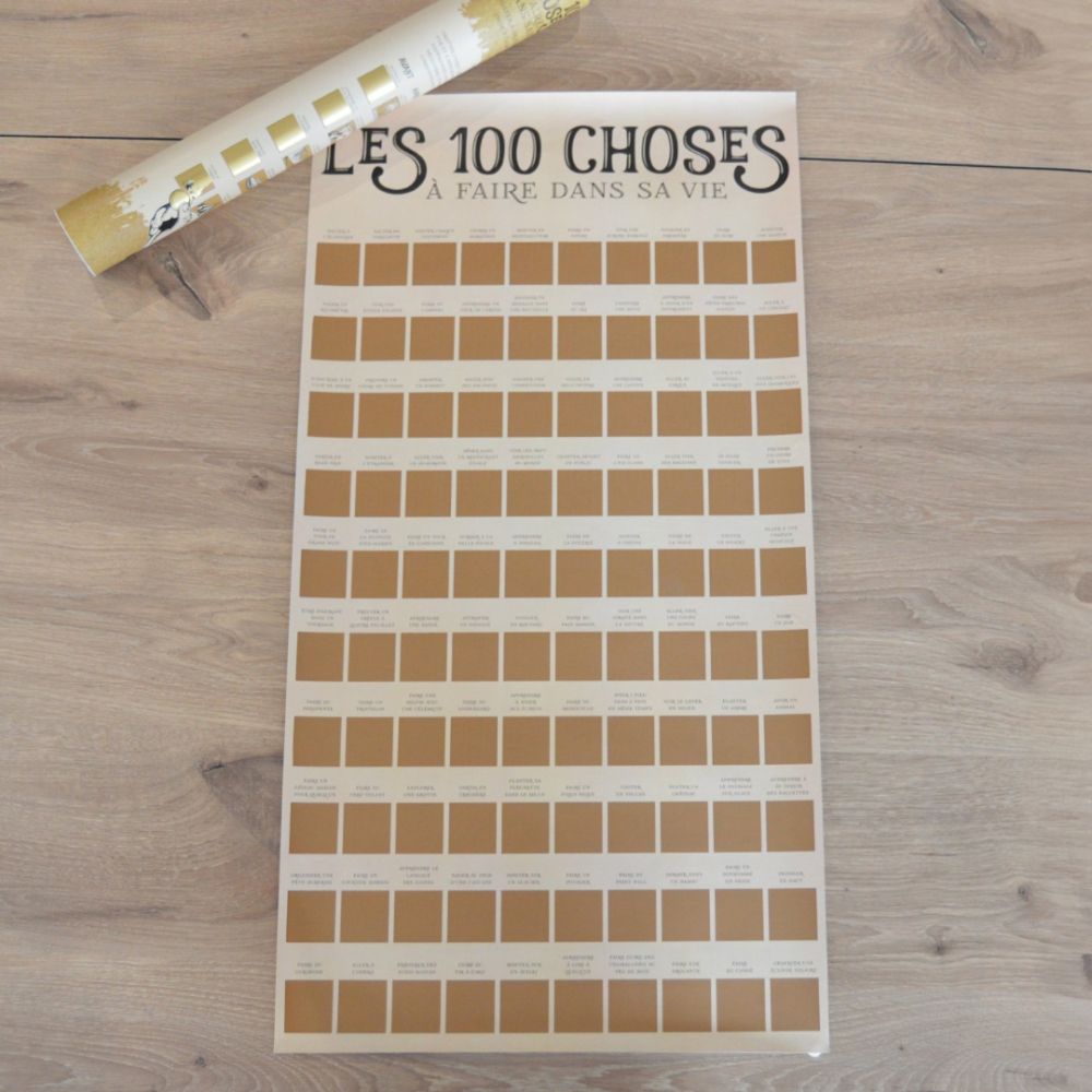 Poster à gratter Les 100 choses à faire dans sa vie Sil - 6