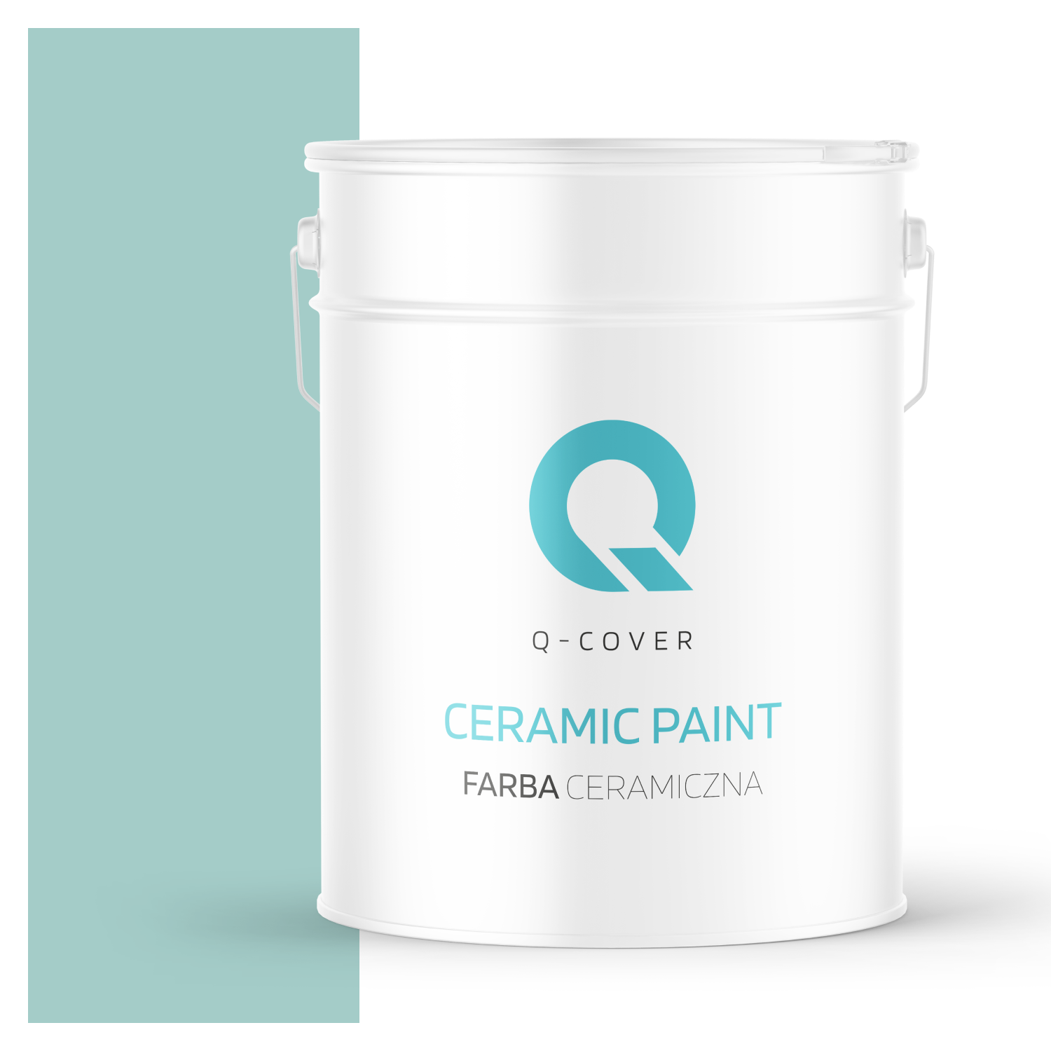 Farba Ceramiczna Do Ścian i Sufitów Q-Cover Miętowy H1553 Głęboki Mat 10L