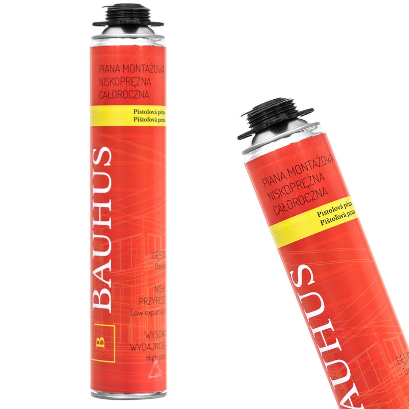 Piana poliuretanowa niskoprężna całoroczna 750 ml Bauhus