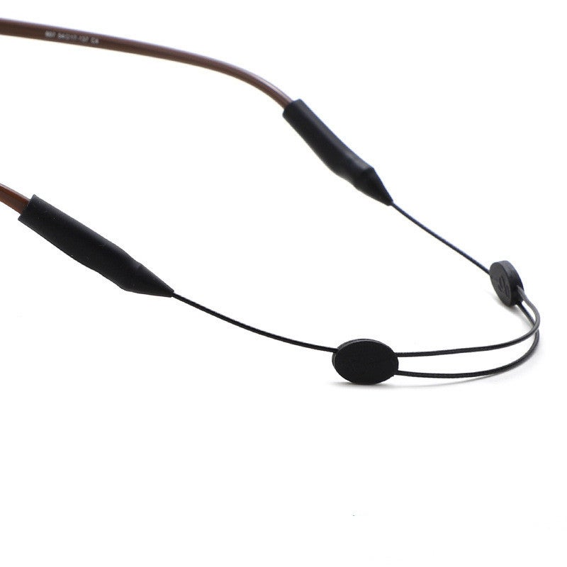 Lot de 4 cordons à lunettes, réglables, multicolores, pour femme, en polyester, gris, noir, orange, bleu, diamètre des trous : 5 mm, pour enfants, sport, lecture, lunettes de soleil, Couleur 2, M