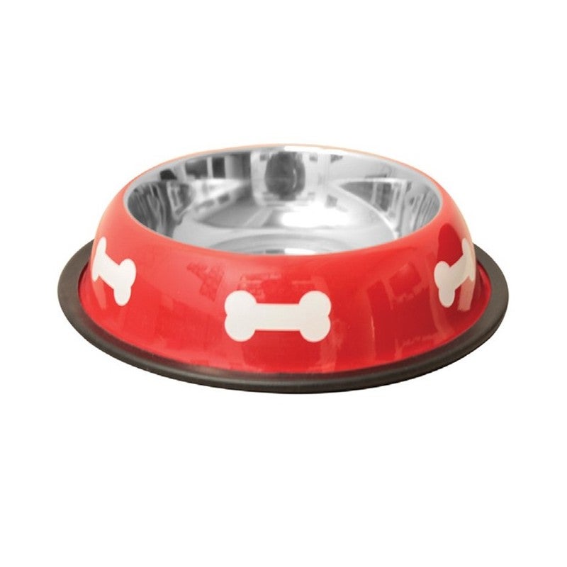 Tigela de comida e água para cães e gatos. Aço inoxidável com borracha antiderrapante. Vários modelos. Nº 2 - 5