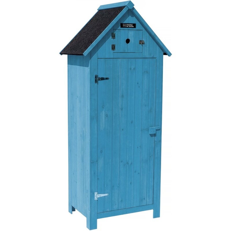 Szafka ogrodowa "Cabanon" - 77 x 54,5 x 179 cm - Niebieski