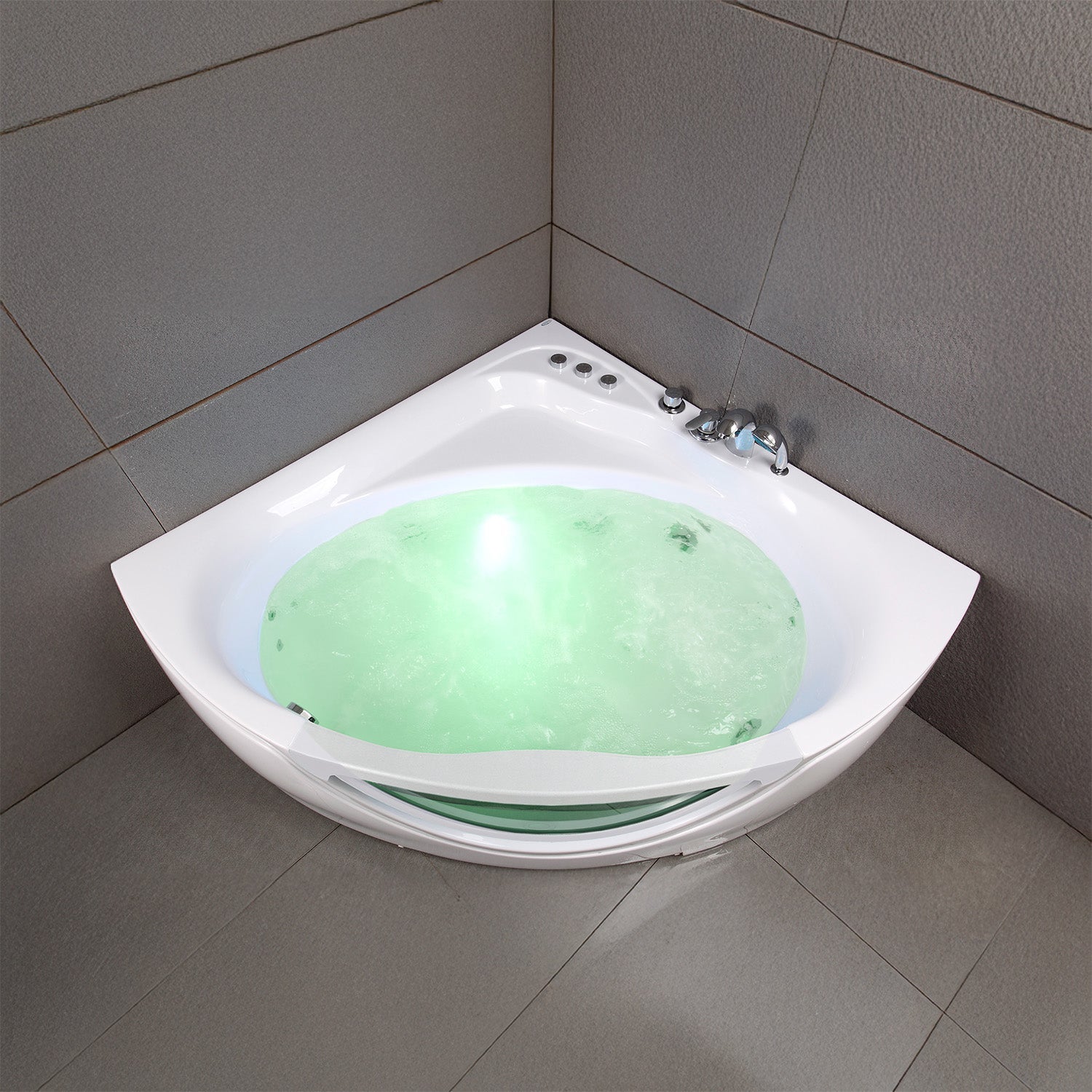 Baignoire Balnéo Tasmanie white Jets 135 x135 x54 cm, by SPALINA - 9