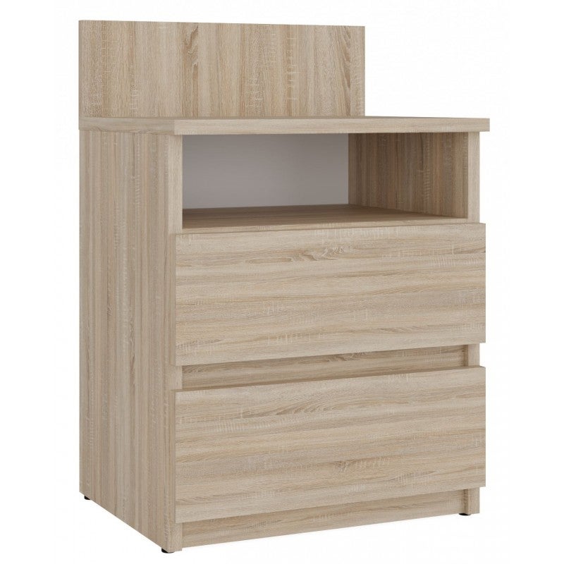 Szafka Nocna Topeshop Malwa M1 Dąb Sonoma Z 2 Szufladami 32x40x59 cm 1 szt.