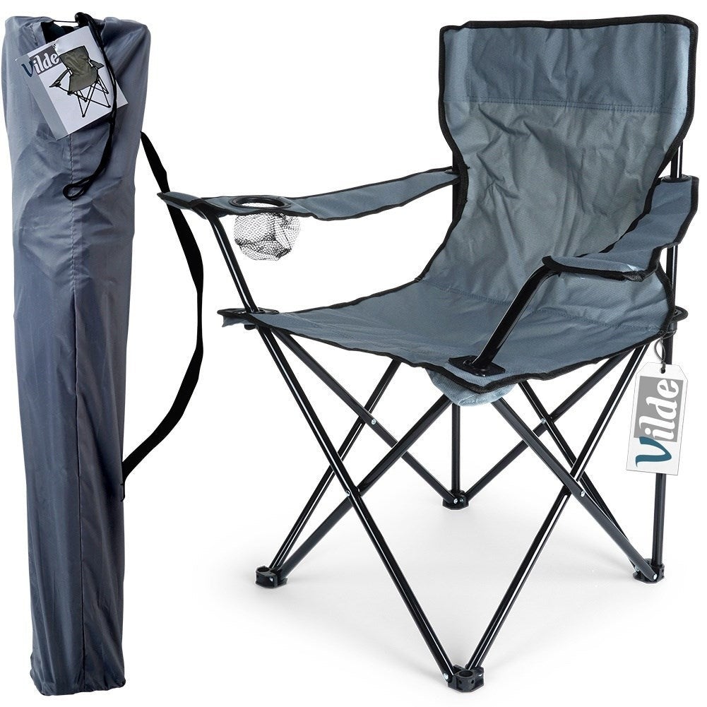 Chaise de camping pliante pour la plage et la pêche, durable et robuste - 9