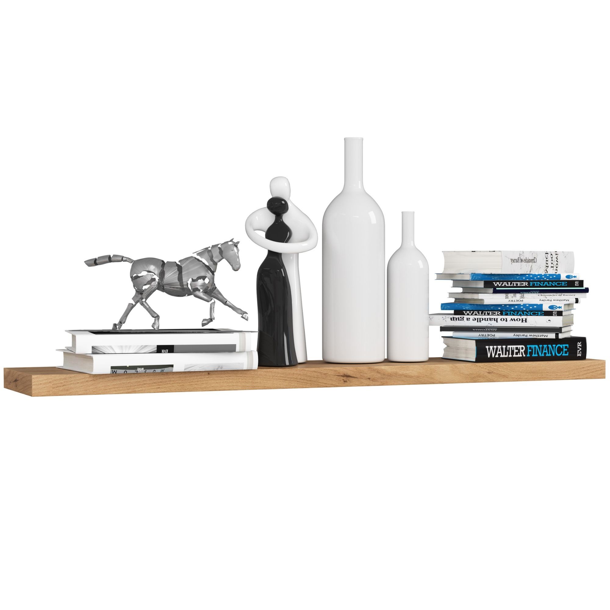Półka AKORD Dąb Sonoma 100 cm kolor Dąb Sonoma mat 1 półka 100x20x3,2 cm