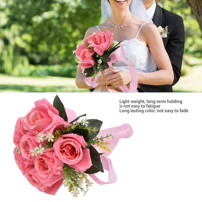 Ramo de boda Artificial, alta simulación, detalles exquisitos