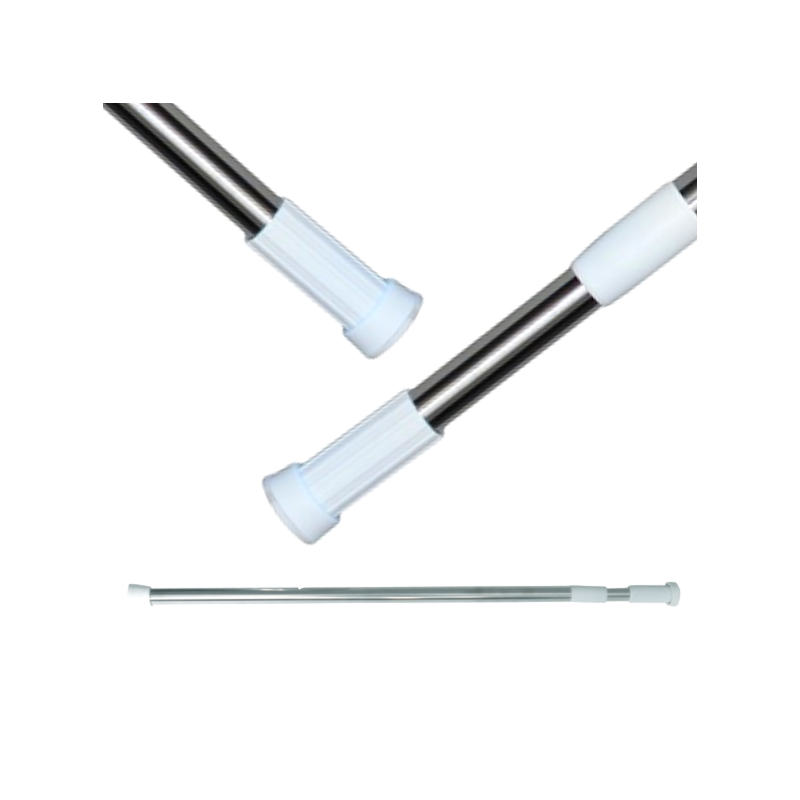 Barre tringle pour rideau de douche ou baignoire extensible sans