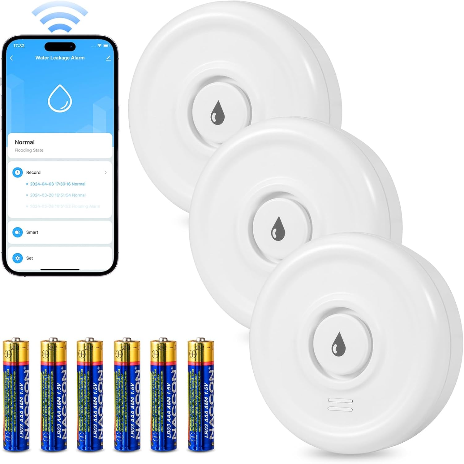 Detecteur de Fuite d'eau WiFi pour Détecter Une Inondation avec Une — free download