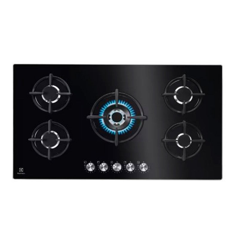 Electrolux Placa Gas Kgg95372k 5F 90Cm Wok Negro , Leroy Merlin