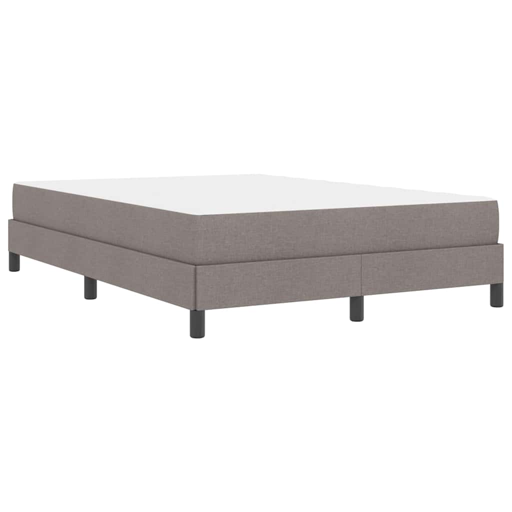 Cadre de lit avec matelas Taupe 160 x 200 cm tissu - 8
