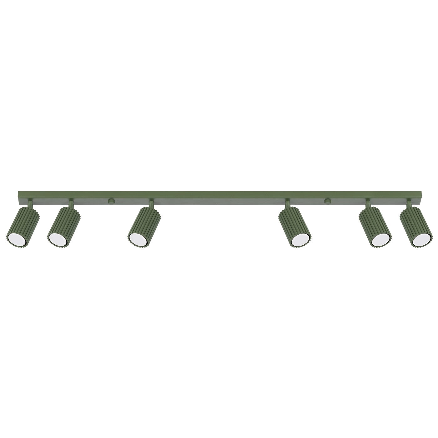 Reflektor sufitowy spot natynkowy Karbon listwa zielony oliwkowy 6xGU10x10W wym: 16,5 x 117 x 6,5 cm aluminium Sollux Lighting