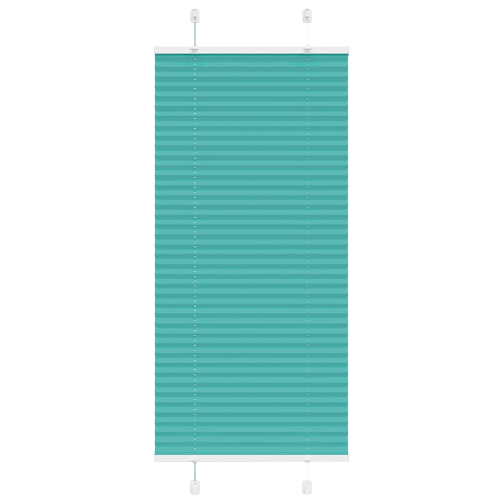 Roleta plisowana Zielony Benzyna 65x150 cm Szerokość tkaniny vidaXL
