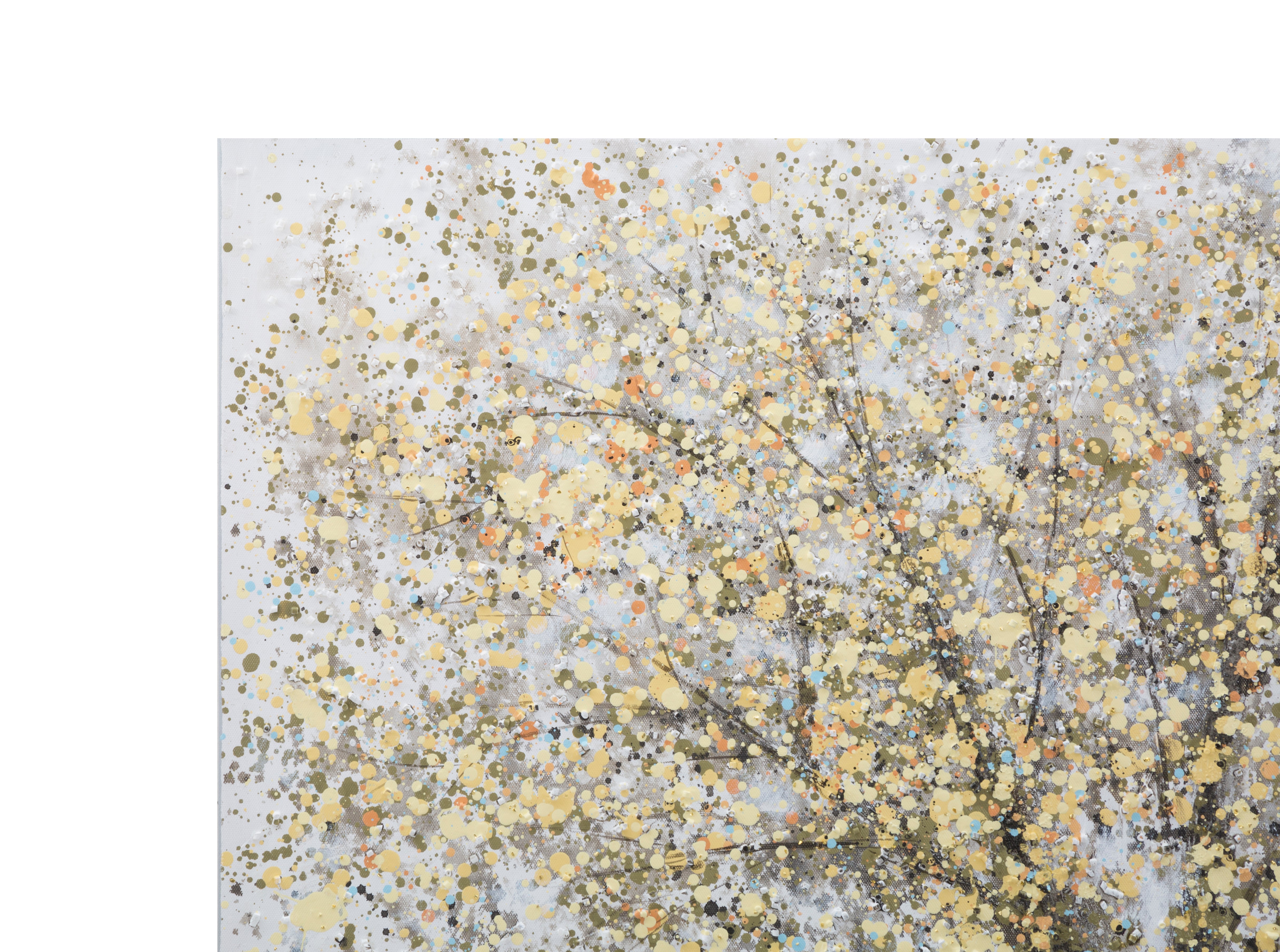 PEINTURE MURALE FAITE MAIN ARBRE SIMPLE -A- CM 80X3,8X120 - 3