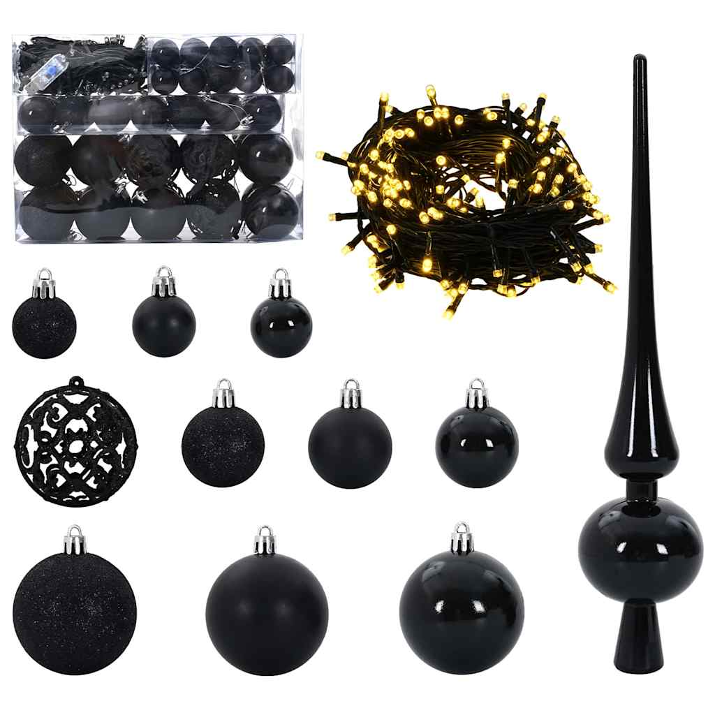 Sapin de Noël | Arbre de Noël artificiel avec 300 LED Vert 180 cm PE et PVC - 6