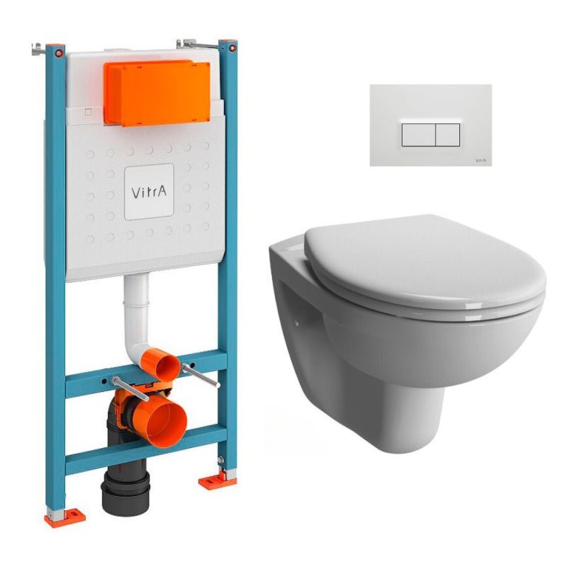 Vitra Pack Wc B Ti Support V Fix Wc Sans Bride Vitra Normus Abattant Softclose Plaque