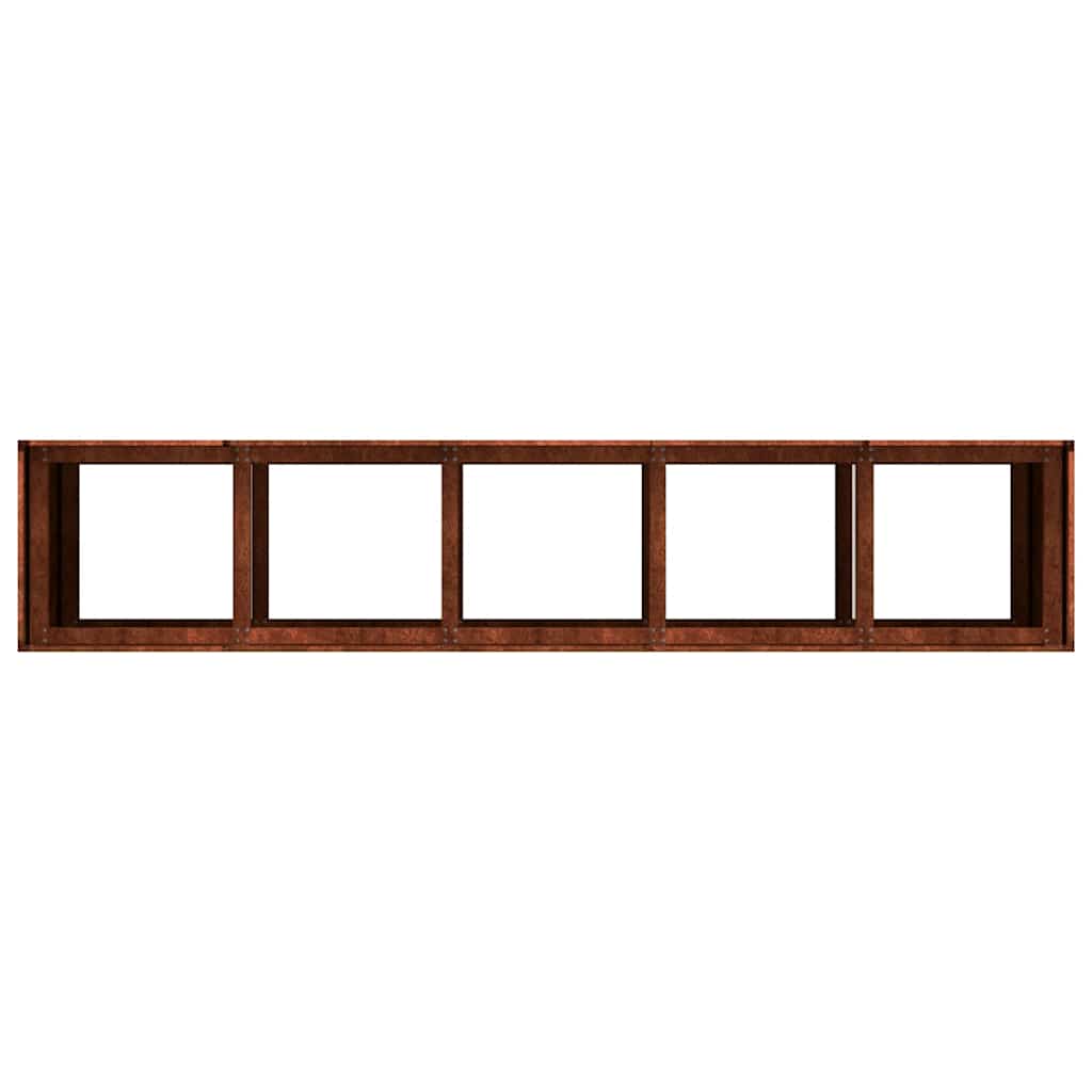 Jardinière rouillé 200x40x80 cm acier inoxydable vidaXL - 6