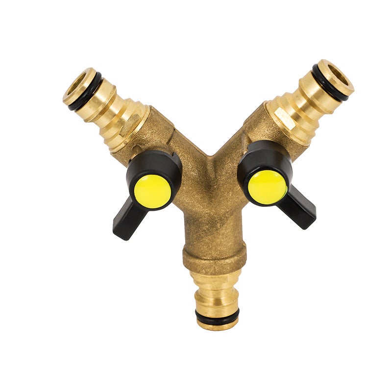 Rozdzielacz węża ogrodowego - adapter Y-Splitter do podłączenia 2 węży - Czyszczenie roślin ogrodowych i kwiatów