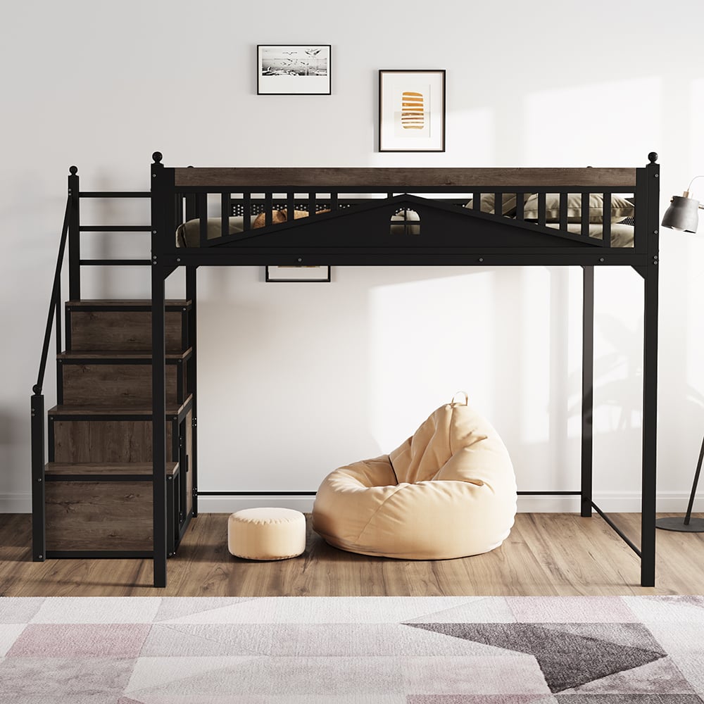 Lit mezzanine 90*200 cocktail scandinave sans matelas (peut être vendu