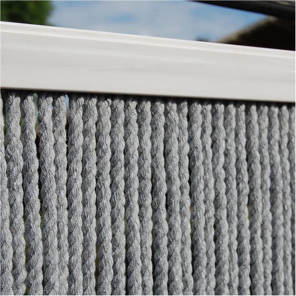 Rideau de porte en corde gris Toulon 100 x 230 cm Casa - 2
