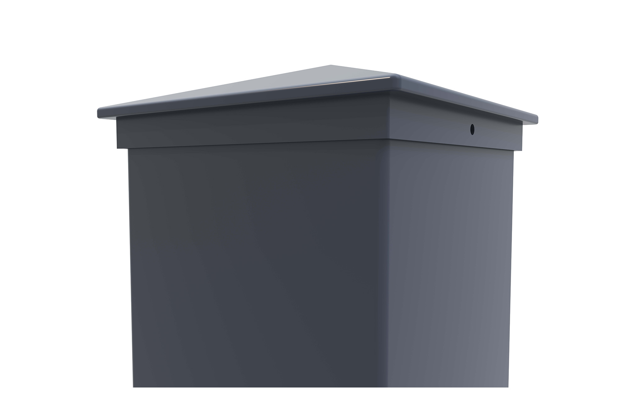 Poteau en aluminium EIFEL 15x15 pour hauteur 166cm - Gris - 4