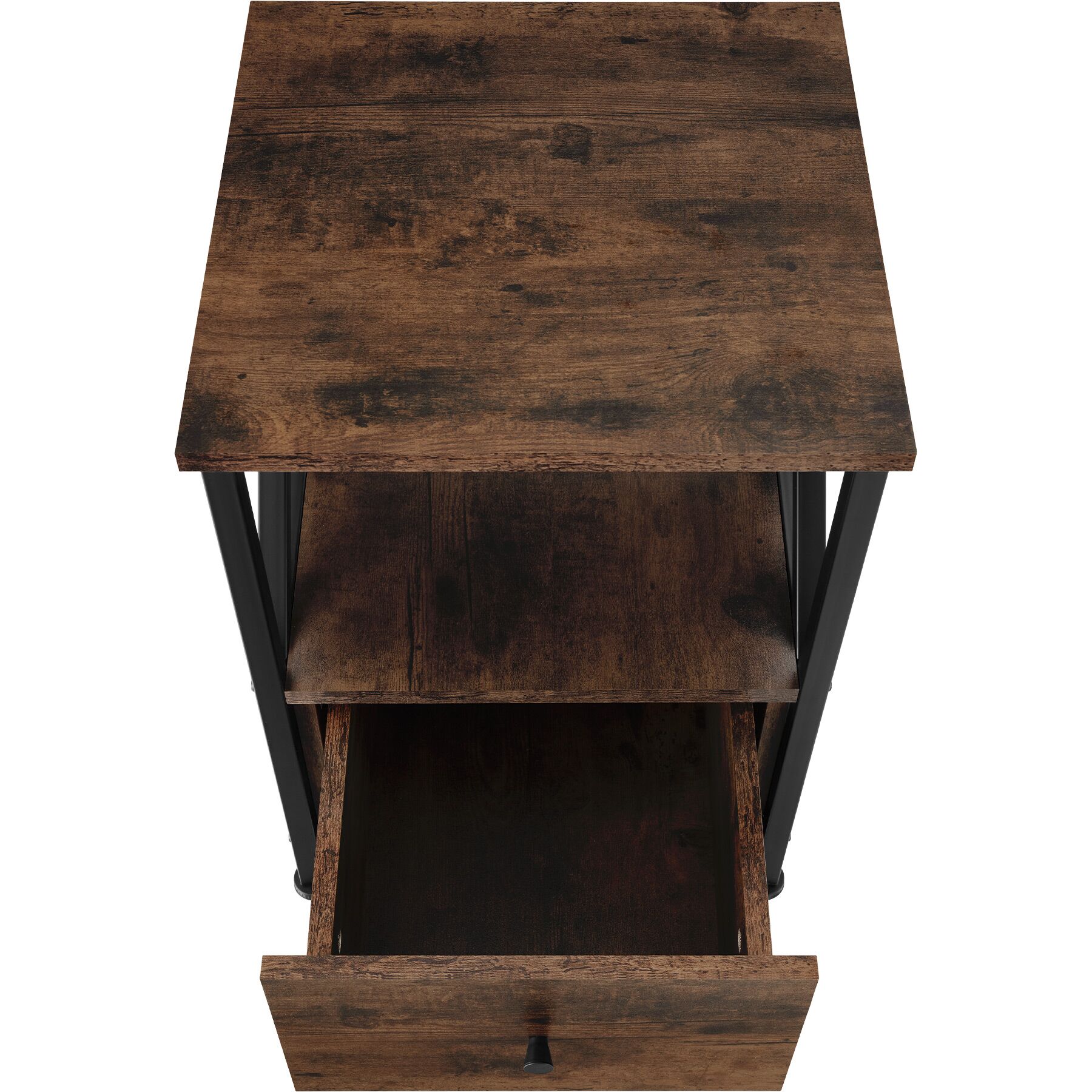 Comodino in pannello truciolare 40 x 41,5 x 55,5 cm TECTAKE - 3