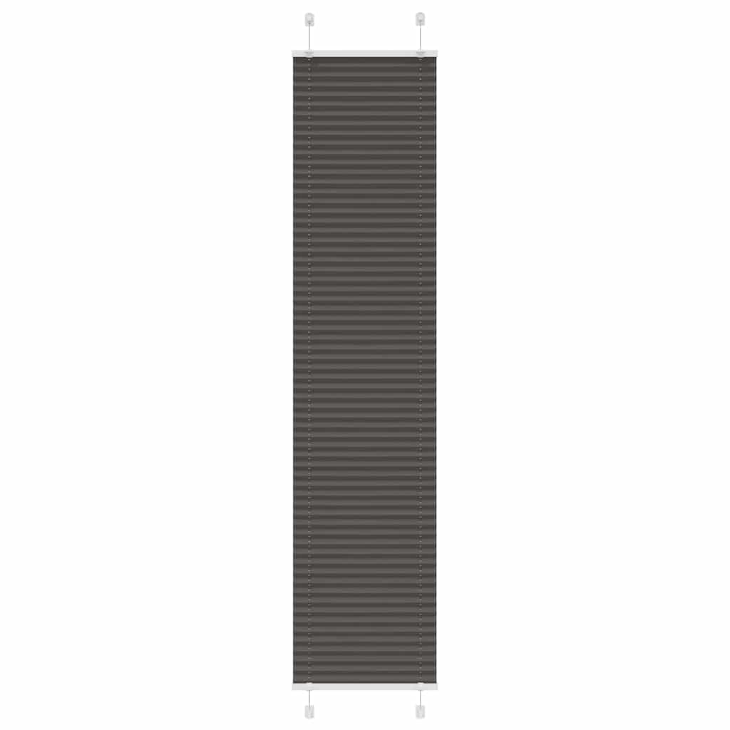 Roleta plisowana czarna 40x200 cm Szerokość tkaniny 39,4cm vidaXL