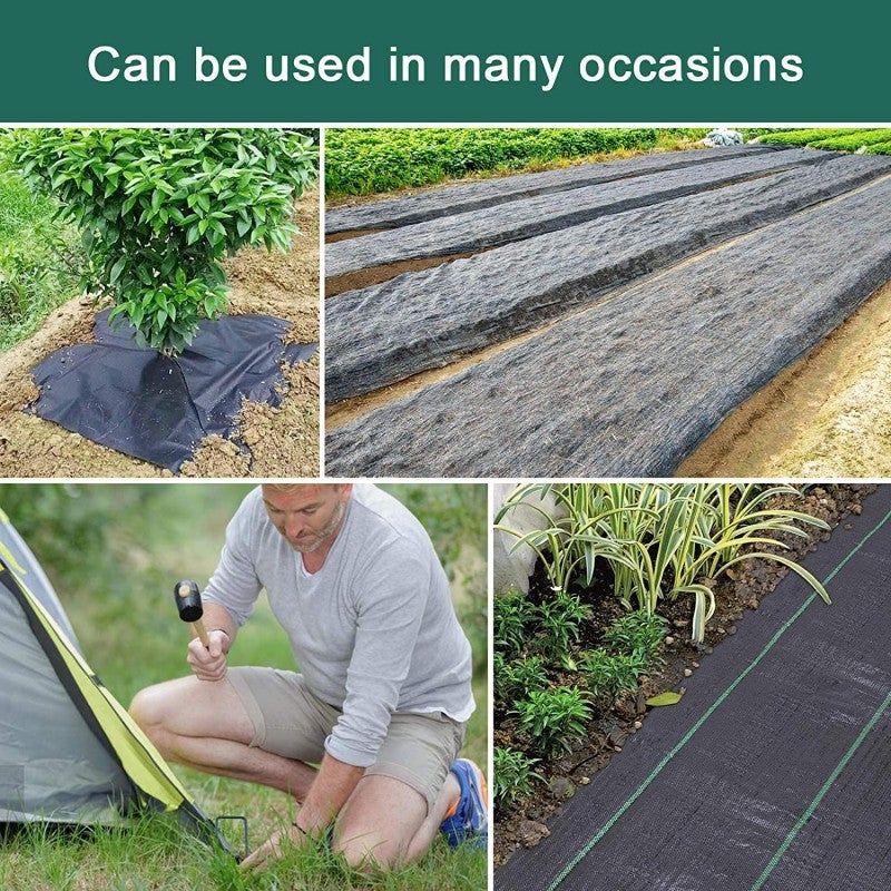 Lot de 50 Agrafes pour jardin, gazon artificiel, Piquets de Fixation de Jardin pour Toile de Paillage, Le Treillis Métallique - 4