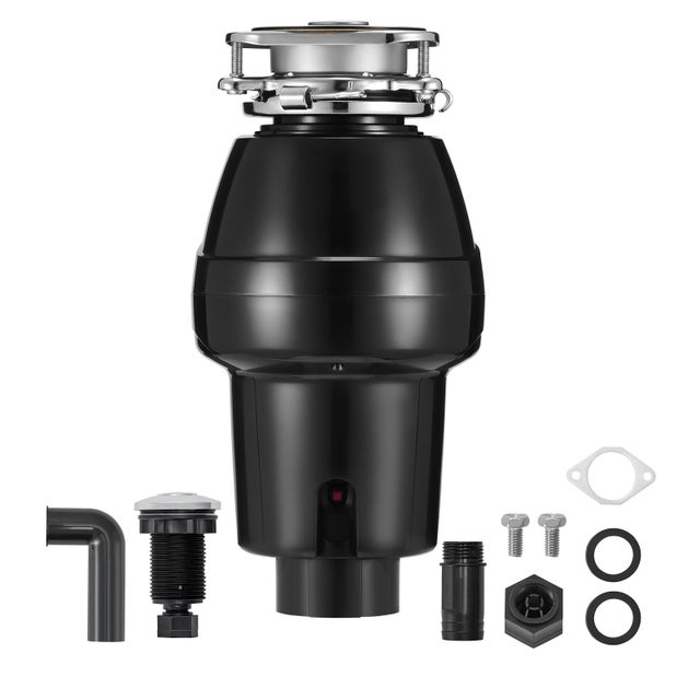 Broyeur de déchets pour évier,SucceBuy 1/2 CV,3820 tr/min,avec câble d'alimentation et protection anti-éclaboussures pour usage domestique
