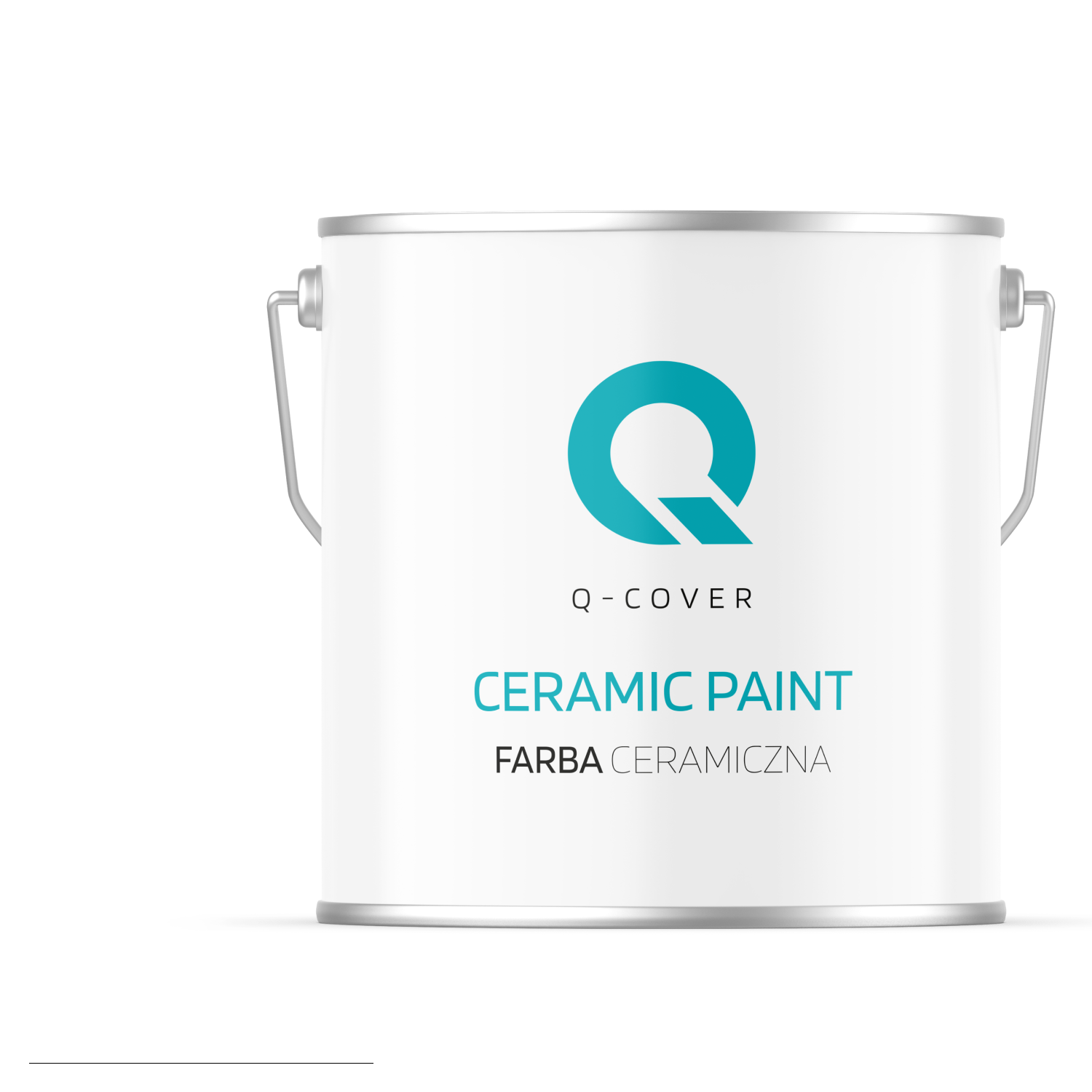 Farba Ceramiczna Do Ścian i Sufitów Q-Cover Śnieżny biały Głęboki Mat 5L