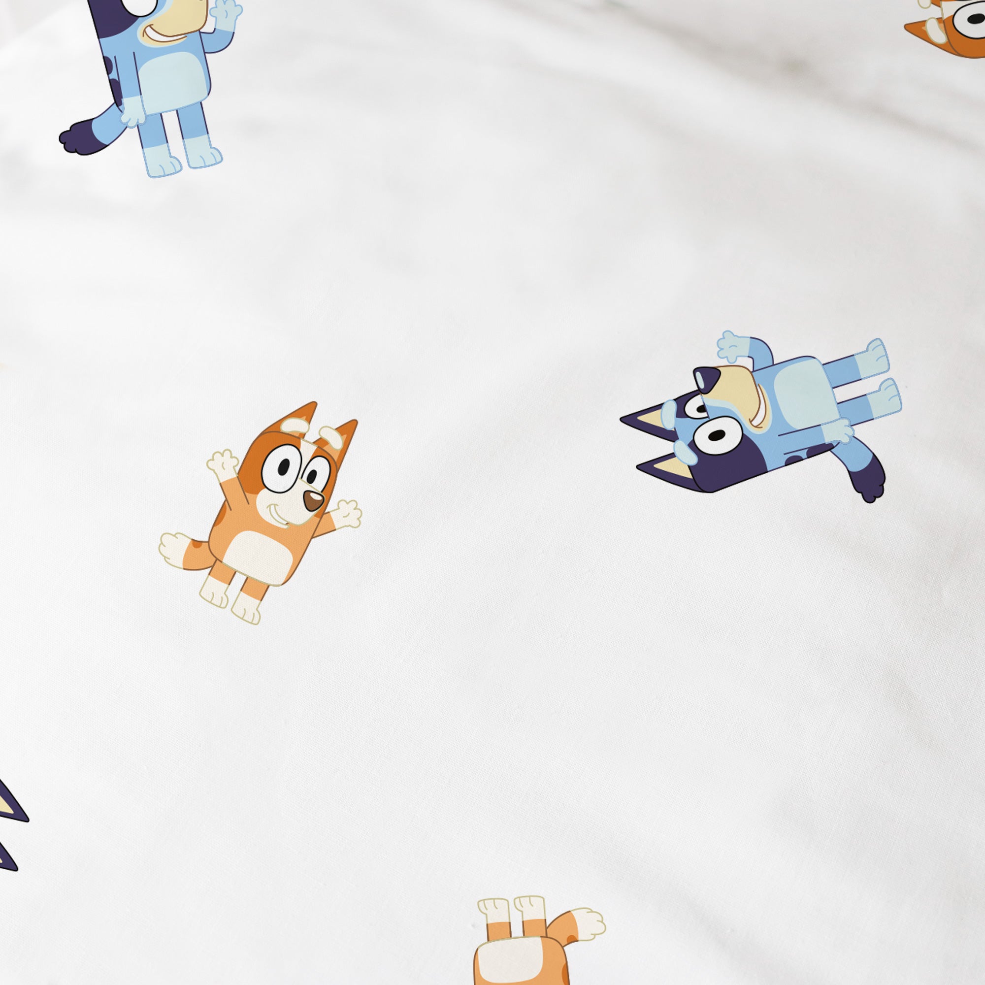 Parure de lit imprimée 100% coton, BLUEY HOURRA - 5