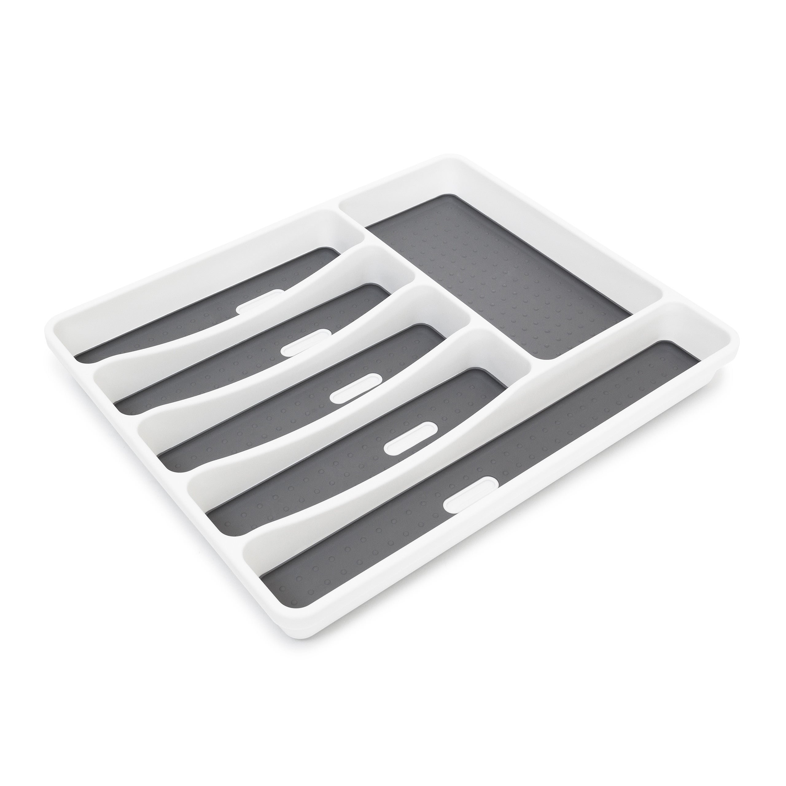 Portaposate da Cassetto Estensibile, Porta Posate, HLP: 5 x 43 x 34 cm, 5 - 7 Scomparti Estraibili, Naturale, Relaxdays | Leroy Merlin