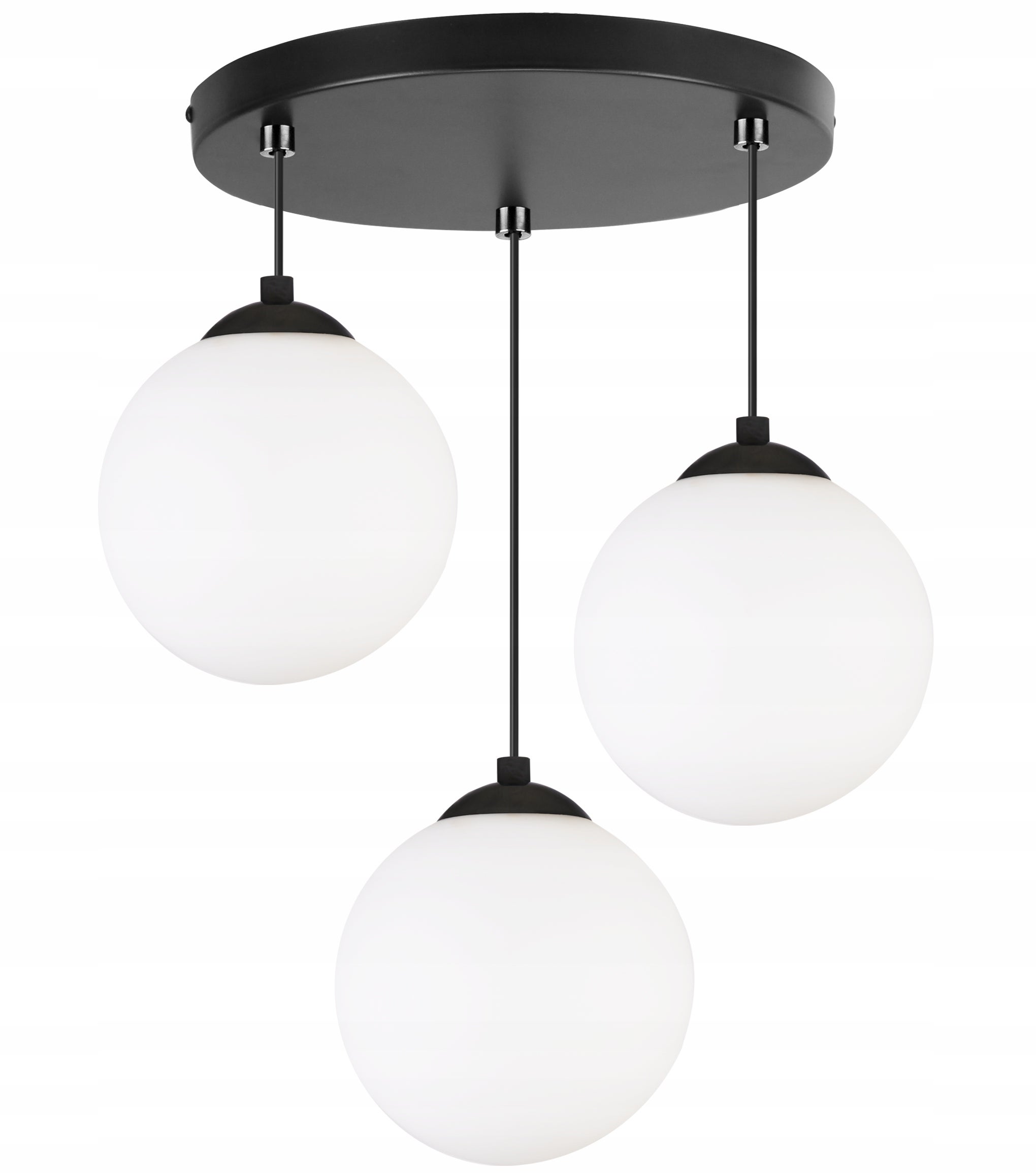 Lampa sufitowa wisząca Florence boho 3xE27 abażur kula złoto/biały Light Home LH - 2