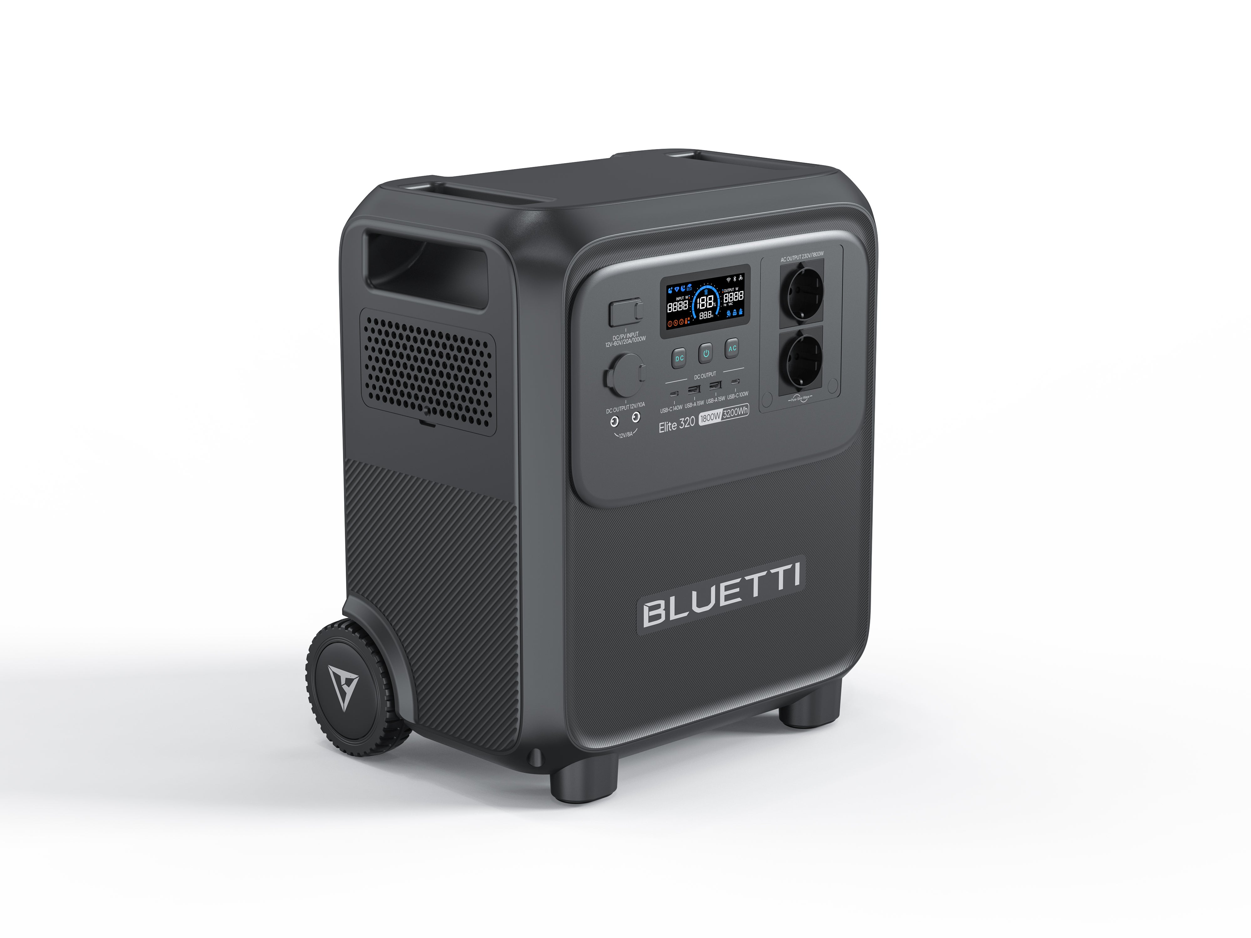 Kit BLUETTI Elite 320 avec Charger 2 , Chargeur DC double 1220 W , Batterie 3200 Wh, Générateur solaire 2x1800W - 3