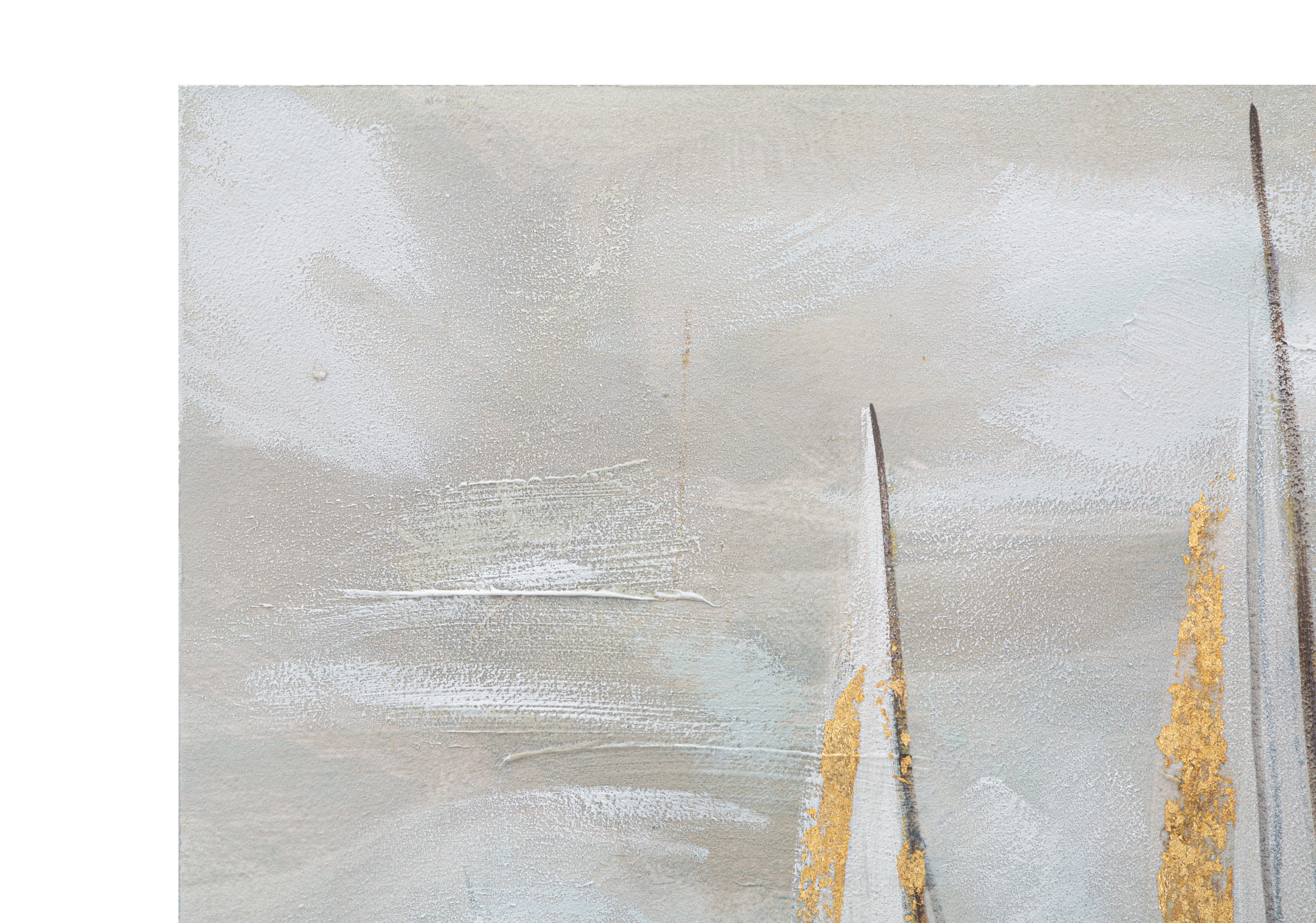 PEINTURE MURALE BATEAU DORÉ CM 100X2,8X80 - 3