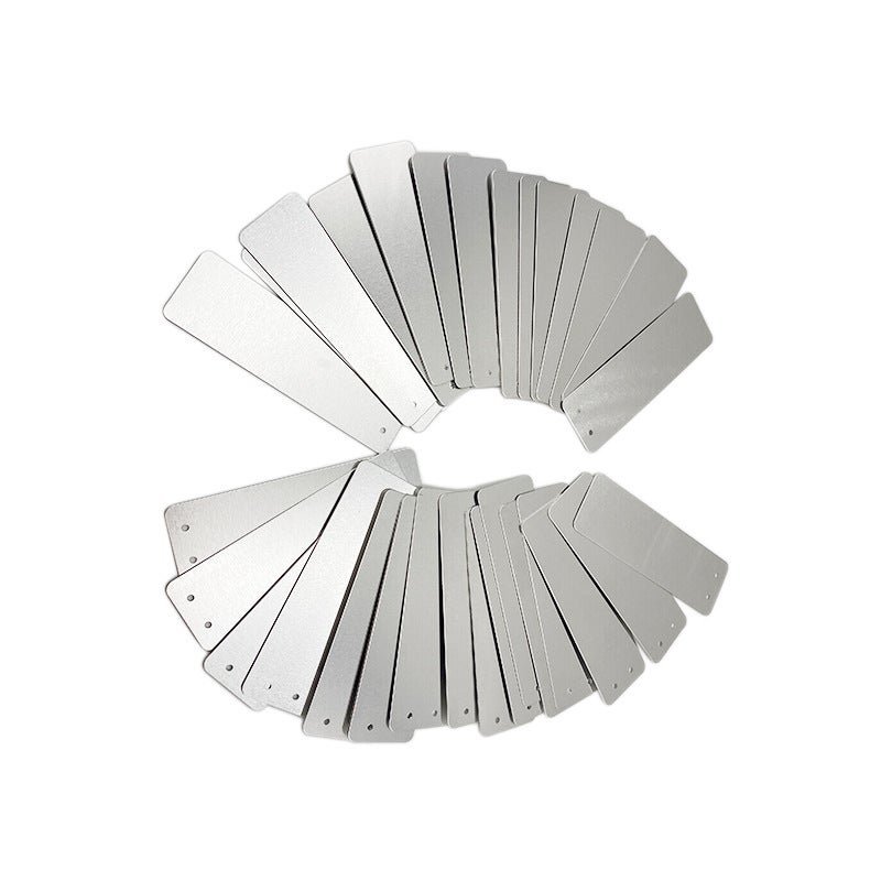 100 aluminiowych etykiet do ogrodu - Prostokątne tabliczki, znaki zewnętrzne, metalowe tabliczki, etykiety do roślin