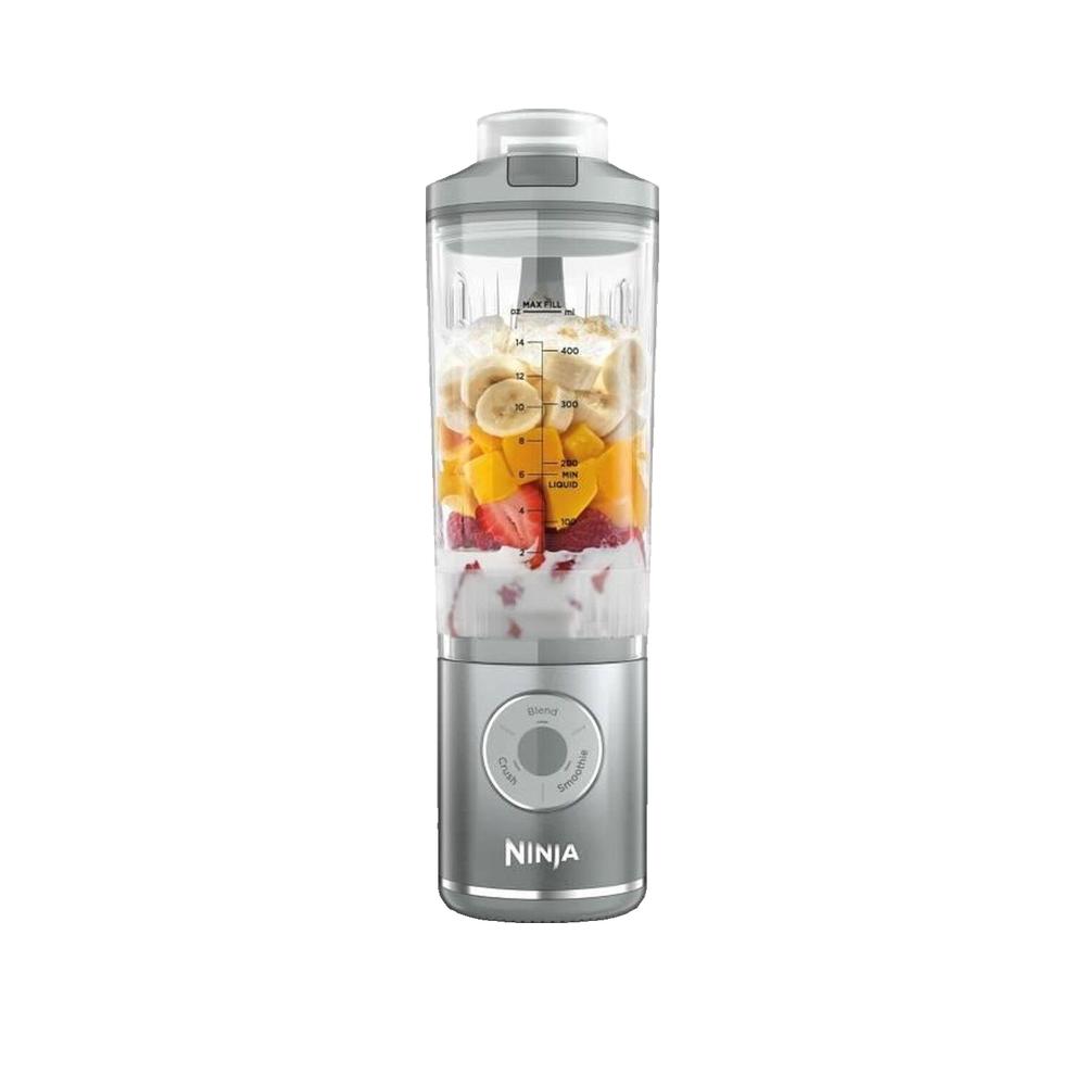 Batidora de vaso portátil Ninja BC251EUSL 0,57 L Picahielos Plata Transparente - Imagen 3