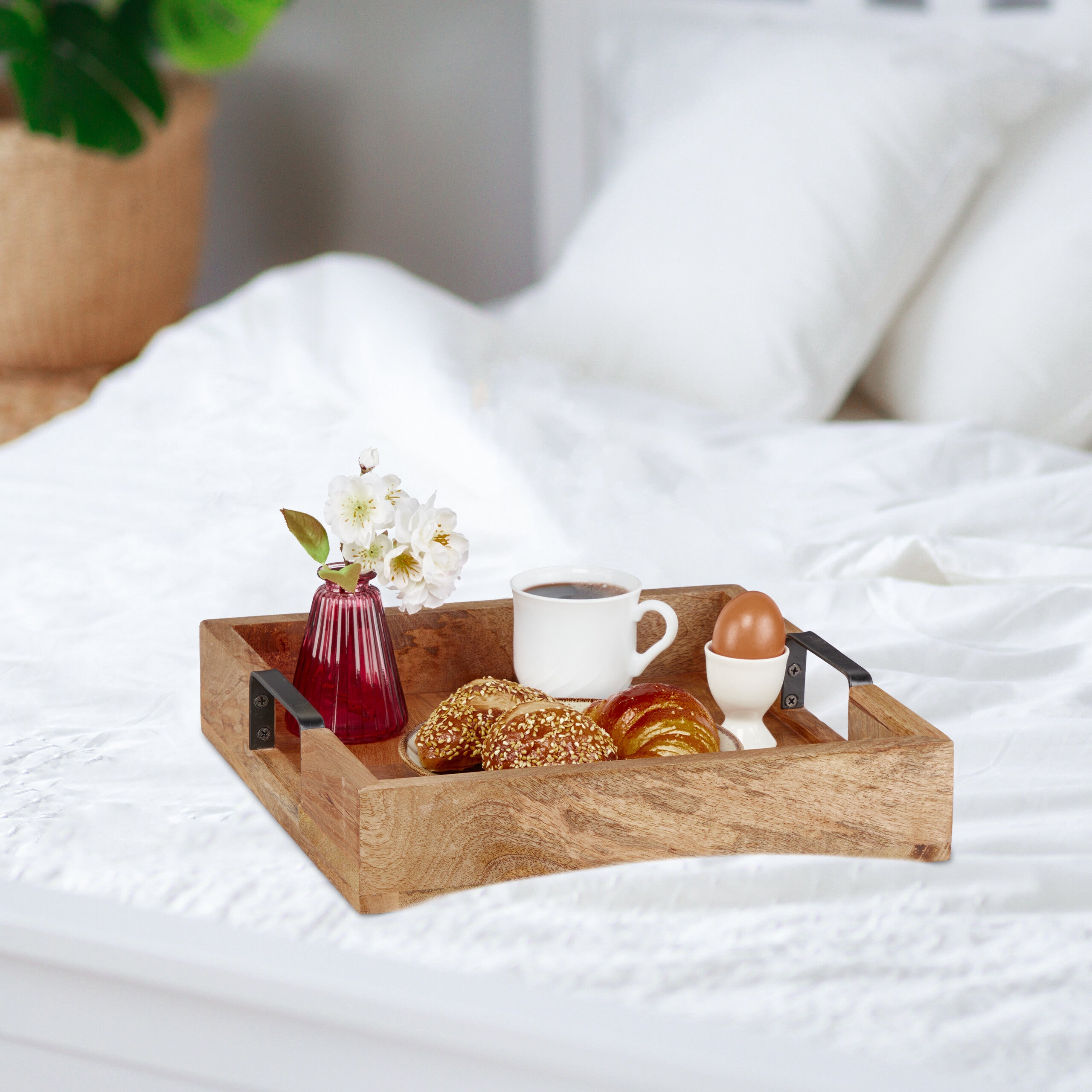 Table Pliante Bois Relaxdays – 50x50 Cm, Pour Balcon Et Intérieur