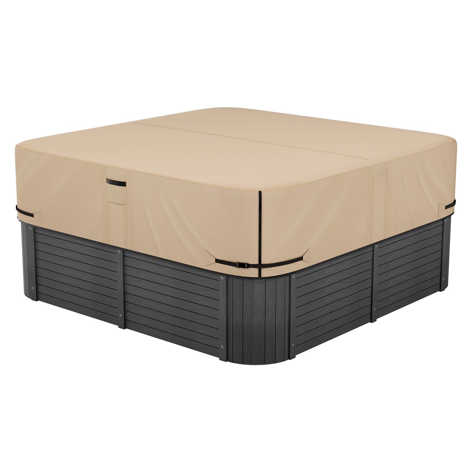 Pokrowiec VEVOR na Whirlpool Dust Cover wodoodporny brązowy 2160x2160x508mm