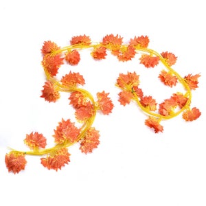 Guirlande Feuilles D'érable Automne - Lot De 3, Décorations Fausses Plantes Pour Intérieur/extérieur